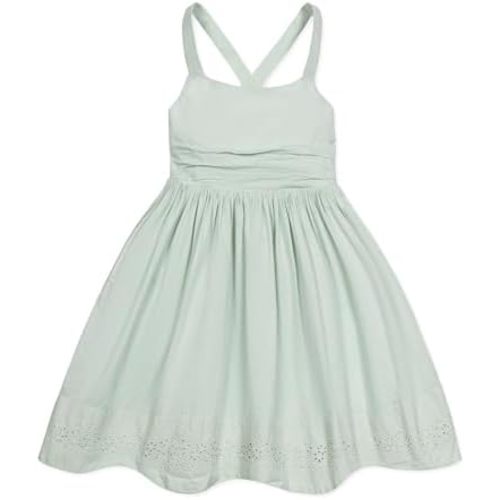 Hope & Henry Girl Baby Girls' Frill Sleeve Woven Dress