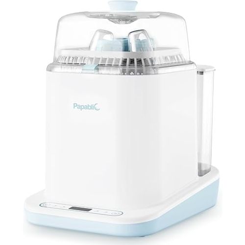 Papablic Bottle Washer Pro, Baby Bottle Washer & Sterilizer & Dryer, 4-in-1 Bottle Washer Sanitizer for Bottles, Pump Parts, & Baby Essentials - Quick & Clean with 60 Detergent Tablets