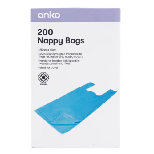 200 Pack Nappy Bags