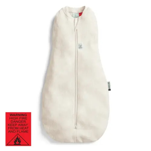 ergoPouch Cocoon 0.2 Tog Oatmeal Marle Size 6-12 Months | Baby Bunting AU