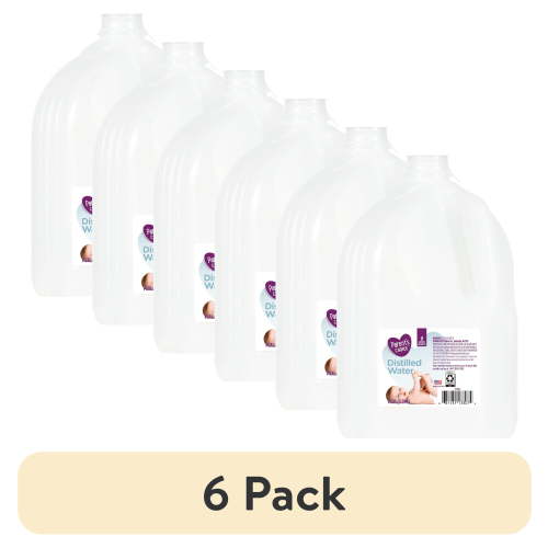 (6 pack) Parent's Choice Distilled Water, 1 Gallon