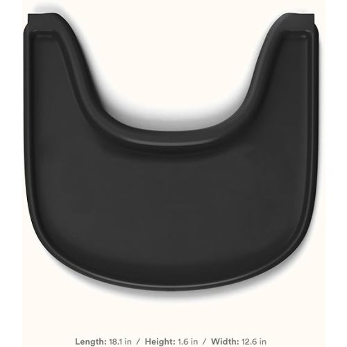 Stokke Tray, Black - Designed Exclusively for Tripp Trapp Chair + Tripp Trapp Baby Set - Convenient to Use and Clean - Made with BPA-Free Plastic - Suitable for Toddlers 6-36 Months
