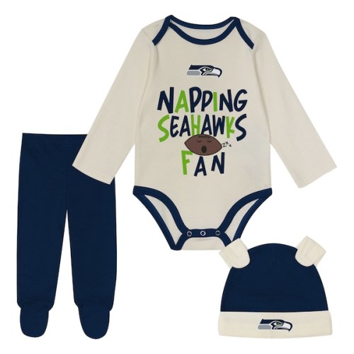 Infant Seattle Seahawks Outerstuff Little Champ Three-Piece Set