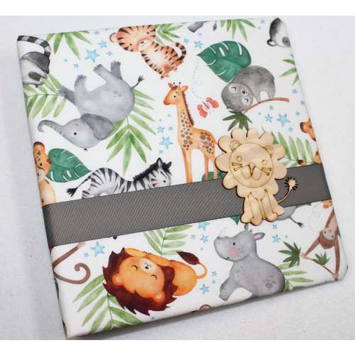 Baby Memory Book, Baby Book Boy, Personalized Baby Book, Animal Jungle Safari theme Baby Shower, Baby Scrapbook Album, Toddler Years 1-5