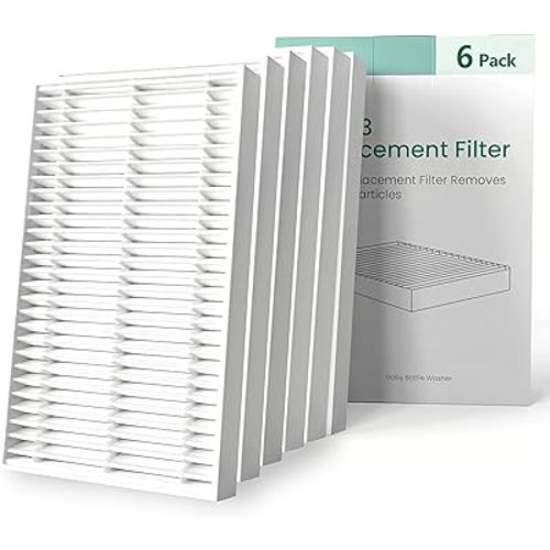 Momcozy Bottle Washer Filter, Air Filter Replacement Bottle Washer Parts, Compatible with Grownsy, Papablic Baby Bottle Washer, 6 Pack 1-Year Supply