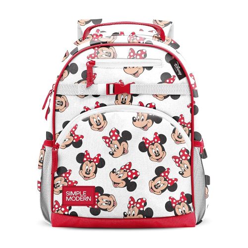 Simple Modern Medium Disney Toddler Backpack for School Girls and Boys | Kindergarten Elementary Kids Backpack | Fletcher Collection | Kids - 15" tall | Minnie Mouse Fun