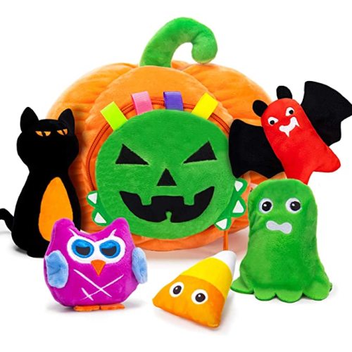 teytoy Baby's My First Pumpkin Halloween Playset for Halloween Party Decoration, Halloween Toys for Toddlers,Baby Halloween Toys Plush Stuffed Pumpkin Toys for Infant Baby Boys Girls Gift