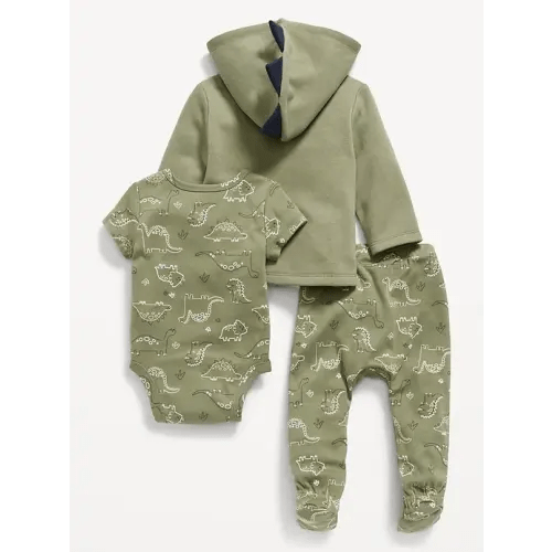 Unisex 3-Piece Dino-Print Layette Set for Baby | Old Navy