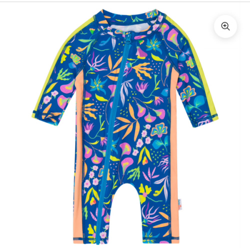 Sunsuit - Long Sleeve Romper Swimsuit | "Tropadelic"