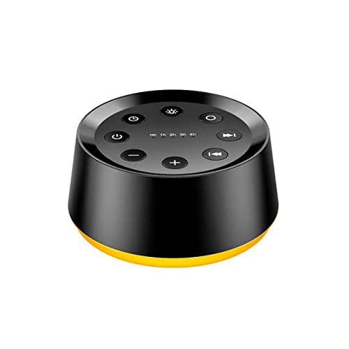 BrownNoise White Noise Machine with 30 Soothing Sounds 12 Colors Night Light Sound Machine for Adults Baby Kids Sleep Machines 36 Volume Levels Memory Function 5 Timers for Home Office Travel