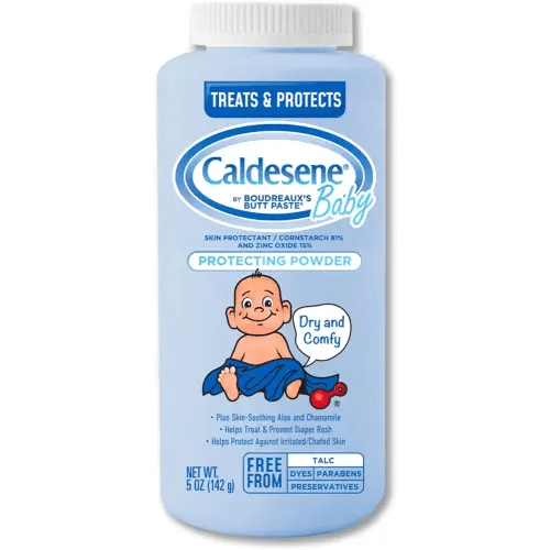 Caldesene Cornstarch Baby Powder with Zinc Oxide, Talc-Free Baby Powder, 5 Oz