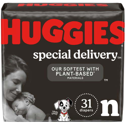 Huggies Special Delivery Baby Diapers, Hypoallergenic, Fragrance Free, Newborn Size, 31 Ct