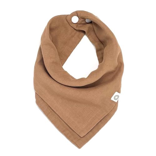 Kishu Baby Indi - Premium GOTS Certified Organic Bandana Scarf Bib, Dual Layer, 4-Way Reversible Muslin Baby Bandana Bibs for Boys or Girls