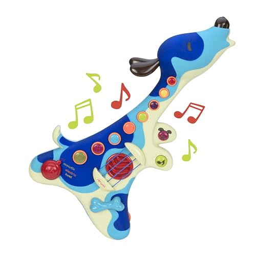 B. toys- Woofer- Interactive Dog Guitar- Musical Toys- 3 Music Modes- Big & Colorful Buttons – 2 Years +