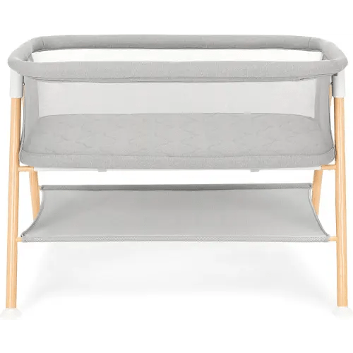 Newton Baby Essential Bassinet – Ultra-Breathable, Completely Washable, More Airflow for Safer, Cooler Sleep, Non-Toxic, Bedside Sleeper, Storage Shelf