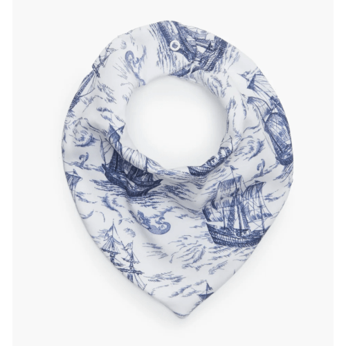 The Bandana Bib - Geranium Stripe