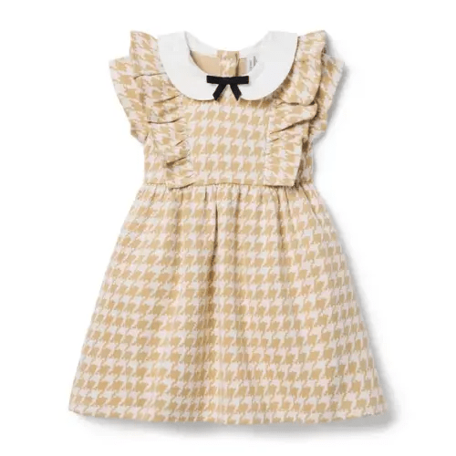 Houndstooth Ruffle Dress