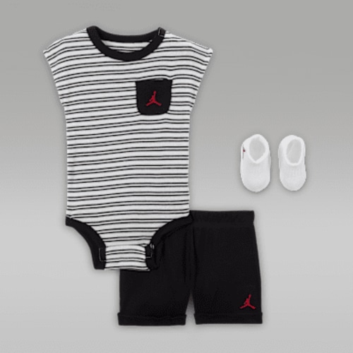 Jordan Essentials Baby Striped 3-Piece Set
