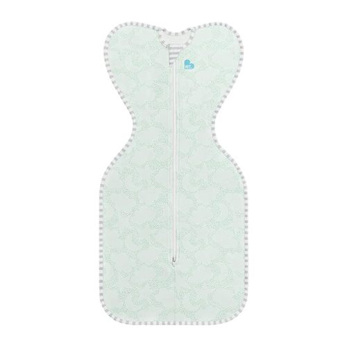 Love to Dream Organic Swaddle, Baby Sleep Sack, Swaddle Up Self-Soothing Swaddles for Newborns, Get Longer Sleep, Snug Fit Helps Calm Startle Reflex, 1.0 Tog Sleep Sack, 8-13lbs, Mint
