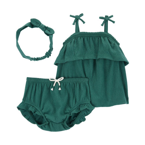 Baby 3-Piece Crinkle Jersey Outfit Set - Carter's | Carter's