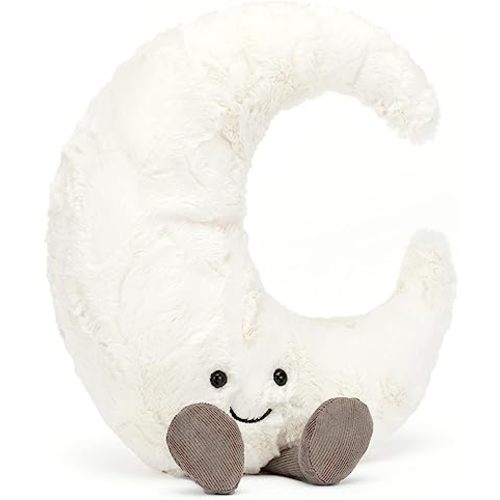 Jellycat Amuseables Moon Stuffed Toy, Medium 10.5" | Moon Plush | Fun Gift Idea