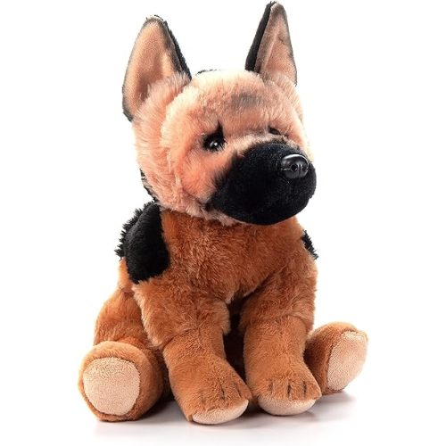 The Petting Zoo German Shepherd Dog Stuffed Animal Plushie, Gifts for Kids, Dog Plush Toy 12 inches