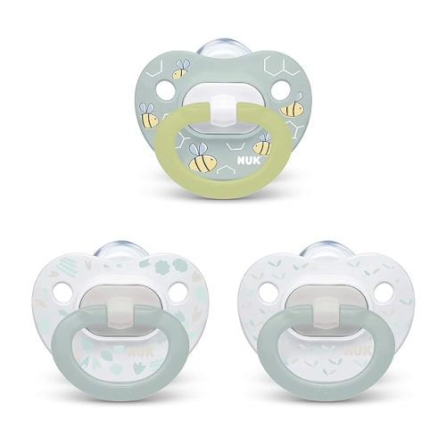 NUK Orthodontic Pacifier Value Pack - 0-6 Months - Neutral - 3 Pack