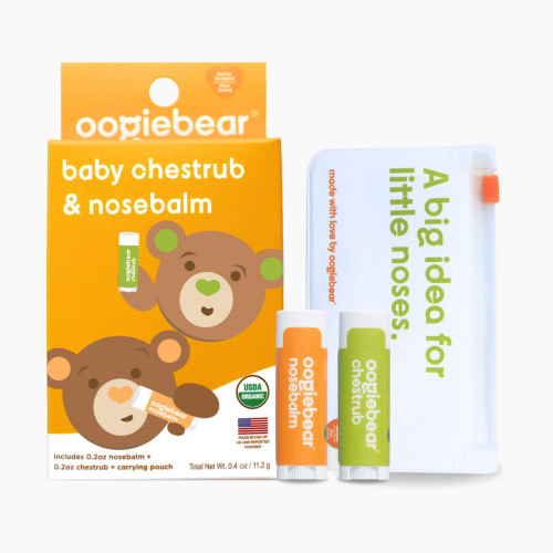 Oogiebear Organic Mini Nosebalm and Chestrub Kit
