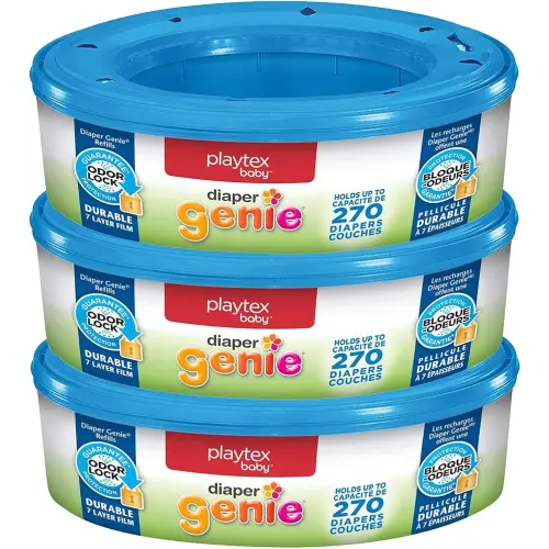 Diaper Genie Bags Refills 270 Count (Pack of 3) with Max Odor Lock | Holds Up to 810 Newborn Diapers
