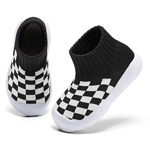 MORENDL Baby Sock Shoes Toddler Walking Shoes Infant Slippers Boys & Girls Non-Slip Sneakers