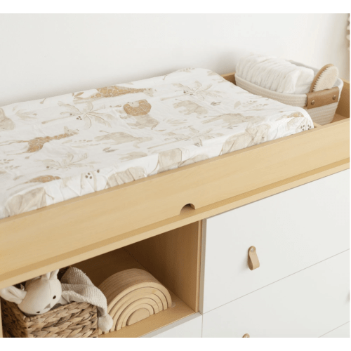 Kendi Quilted Safari Changing Pad Cover