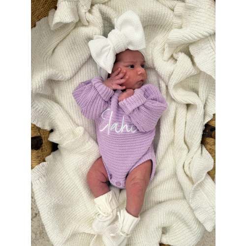 CLASSIC RIBBED ROMPER - ORCHID