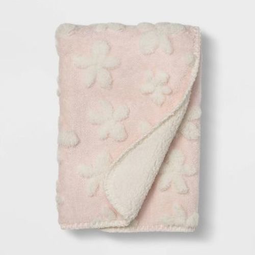 Plush Stroller Blanket Daisy - Cloud Island™ Pink