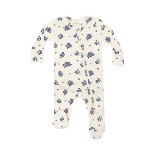 2 Way Ruffle Back Zipper Footie - Petite Bouquet by Angel Dear