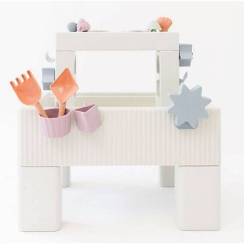 Smol Tide 2-in-1 Water Table And Sensory Table With Cover - Light Gray