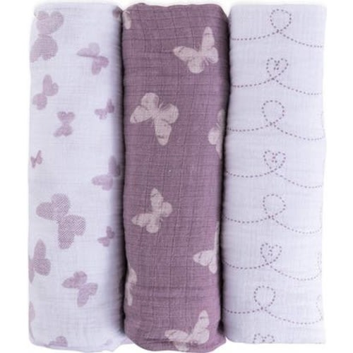 Cotton Muslin Swaddle Blanket 3 Pack