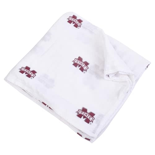 Three Little Anchors Mississippi State University Infant Muslin Swaddle Blanket 47x47in