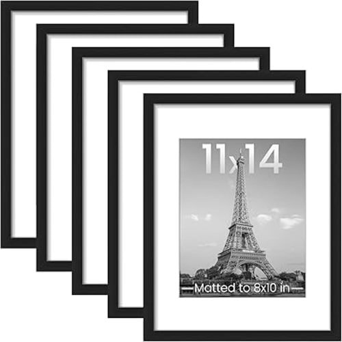 Picture Frame Set of 5, Black
