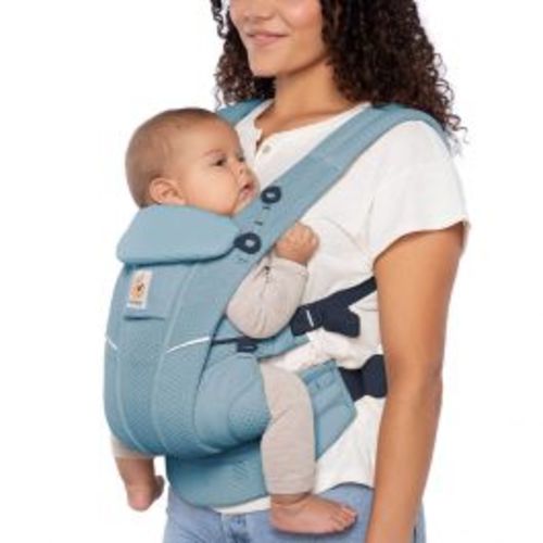 Ergobaby Omni Breeze Baby Carrier – SoftFlex Mesh: Slate Blue