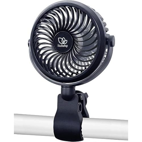 liuliuby Baby Stroller Fan with Clip | Clip On Fan for Baby Car Seat | Portable & Rechargeable with Durable Clamp | Stroller Accessories | Small Cooling USB Chargeable Battery