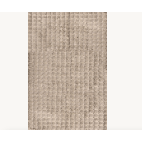 Ivana Checkered Plush Cloud Washable Rug | Taupe – Rugs USA