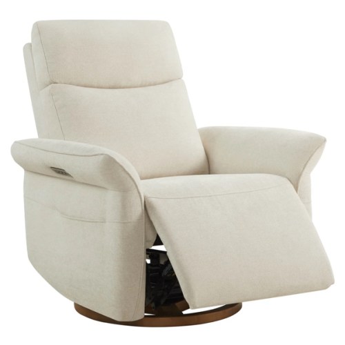 Vinca Power Swivel Nursery Glider Recliner with Power Lumbar & Headrest