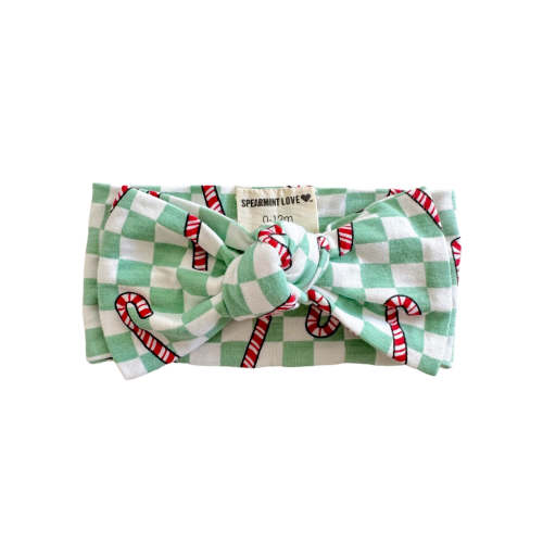Knot Bow, Winterfresh Candy Cane