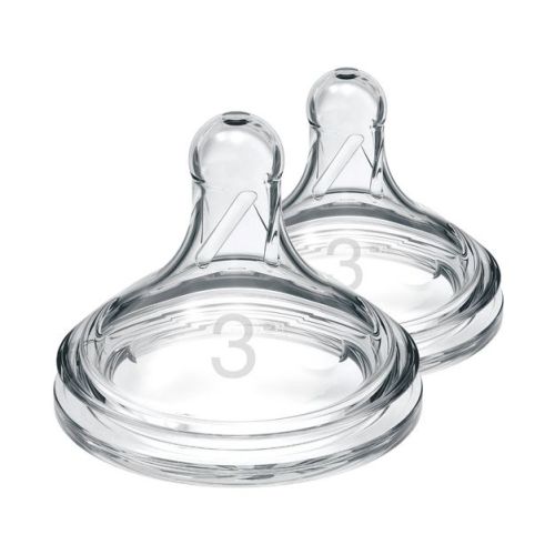 Dr. Brown's Level 3 Wide-neck Baby Bottle Silicone Nipple - Medium-fast Flow - 2pk - 6m+