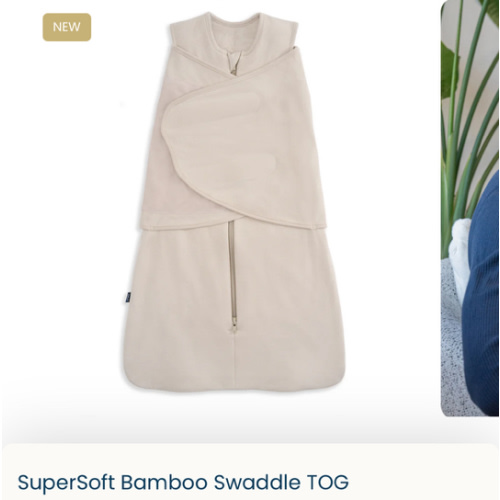 HALO Supersoft Bamboo Swaddle 2.0 TOG in Oat | Cozy & Breathable