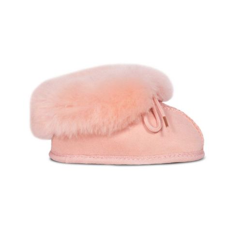 Cloud Nine Sheepskin Sheepskin Baby Booties - Pink - M