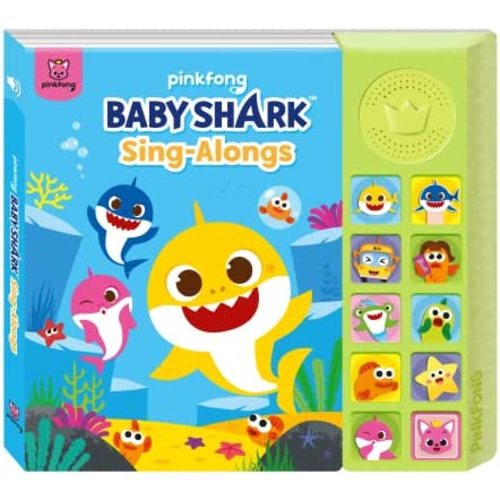 Baby Shark Sing-Alongs 10 Button Sound Book | Baby Shark Toys, Baby Shark Books | Learning & Education Toys | Interactive Baby Books for Toddlers 1-3 | Gifts for Boys & Girls