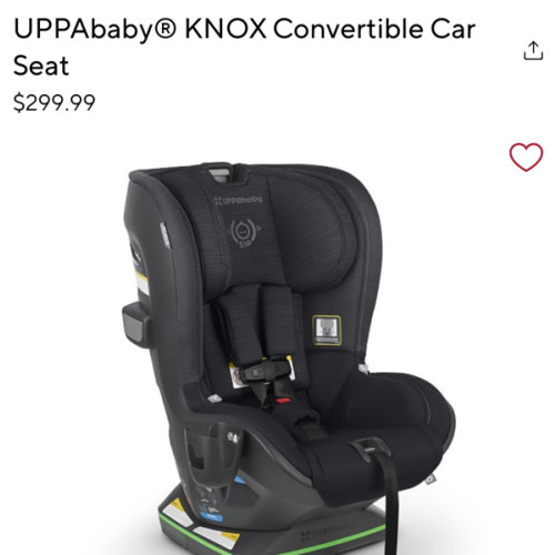 UPPAbaby ® Knox Jake Black Convertible Baby Car Seat