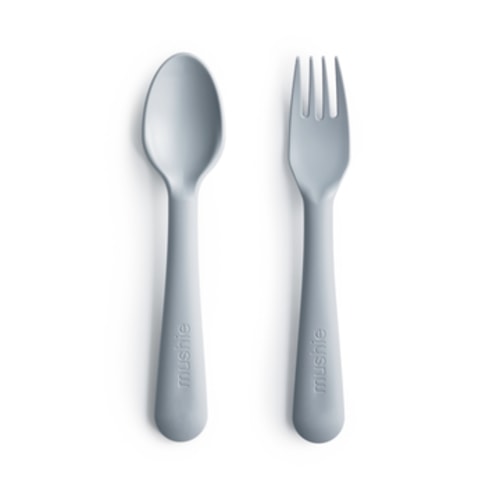 Mushie Baby Dinnerware Fork and Spoon Set