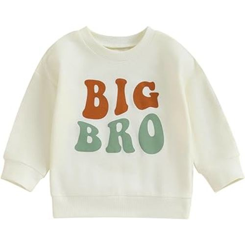 Cevoerf Big Brother/Sister Little Brother/Sister Matching Outfits Infant Toddler Baby Girl Boy Sweatshirt Romper/Shirt Top